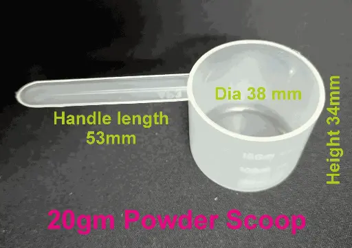 Plastic Measuring Scoop 20 Grams